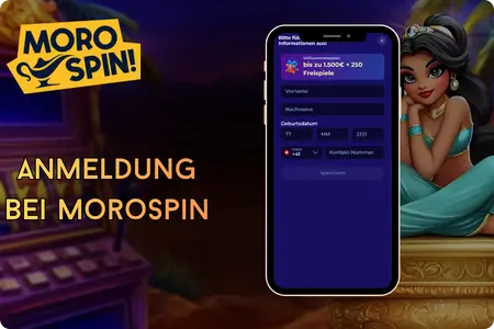 Morospin Anmeldung bei Morospin